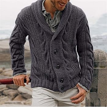 Winter Autumn Middle-Long Mens Sweater Cardigan Coat Male Warm